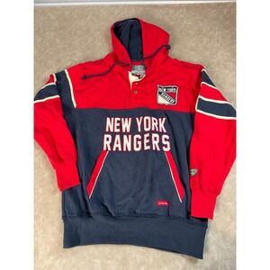 Old Time Hockey‎ Causeway Collection Mens New York Rangers Hoodie Sweatshirt M
